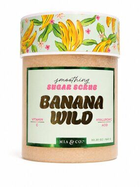MIA & CO Banana Wild Smoothing Sugar Scrub with Vitamin C & Hyaluronic Acid 30.3